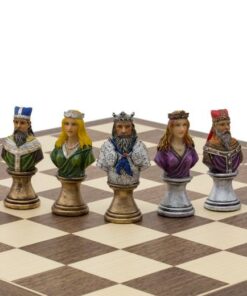 Jeu d'Echecs en Résine Peint à la Main