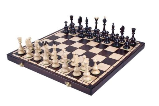 166-1-Ensemble-King's-Petit-Jeu-Echecs-Bois-Erable-Echiquier-Echiquier-Bois-Hêtre